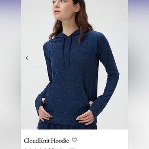 OUTDOOR VOICES CLOUDKNIT HOODIE SIZE L
